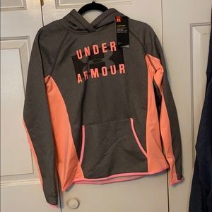 Under Armor Storm- Pink and Grey Sweatshirt
